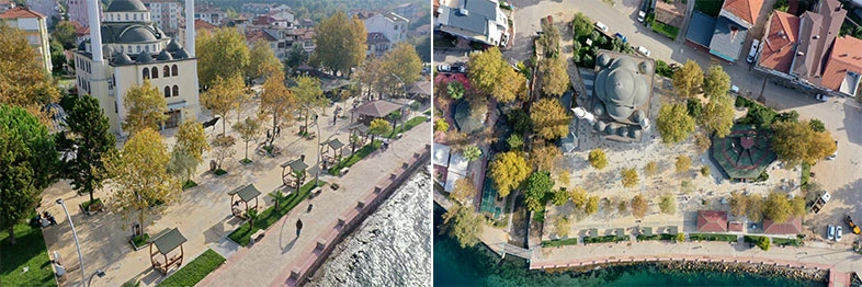 Büyükşehir’den Ulaşlı Camii’ne estetik meydan