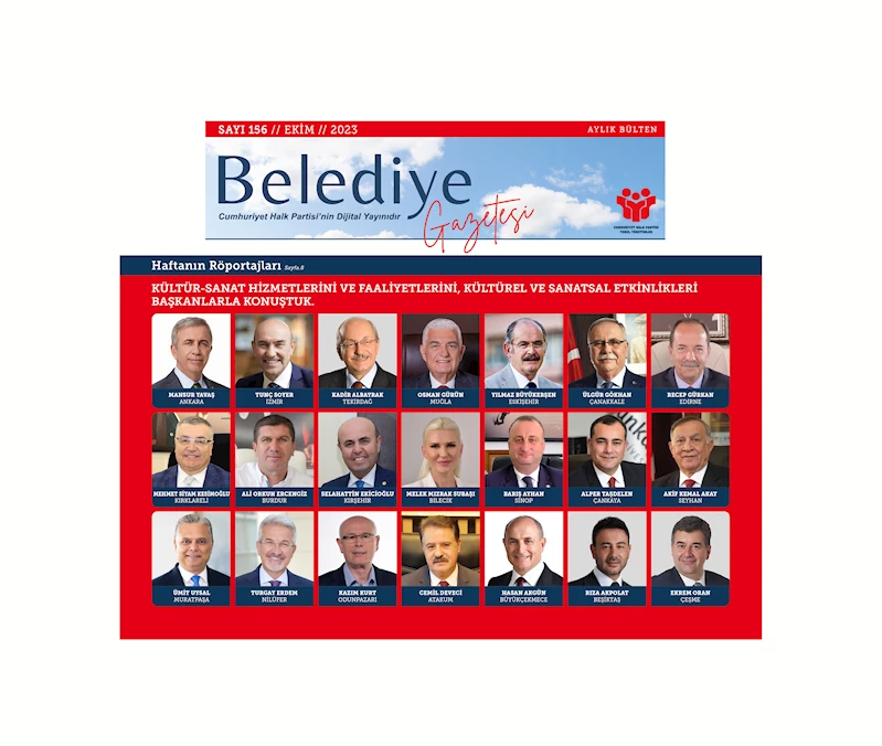 BAŞKANIMIZ EKİCİOĞLU, BELEDİYE GAZETESİNE KONUŞTU